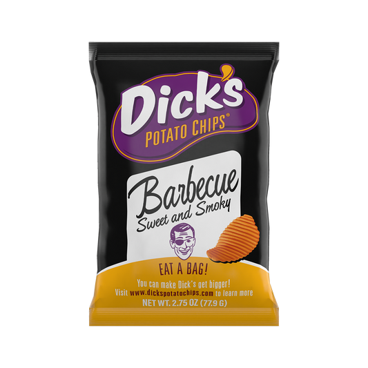 Dick's Potato Chips Sweet And Smoky Barbecue - 8 Bags (2.75 oz. per bag)