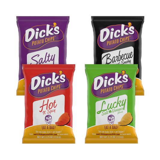 Dick’s Potato Chips 4-Play - (16 2.75 oz. bags)
