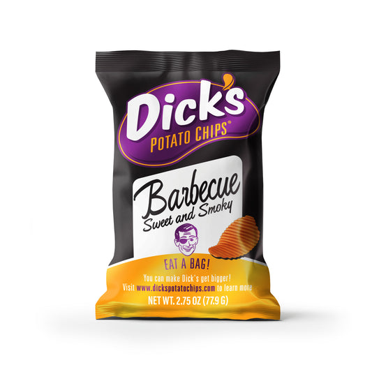 Dick's Sweet Smoky Barbecue Ripple Potato Chips — Bulk Pack (2.75 oz Bags)