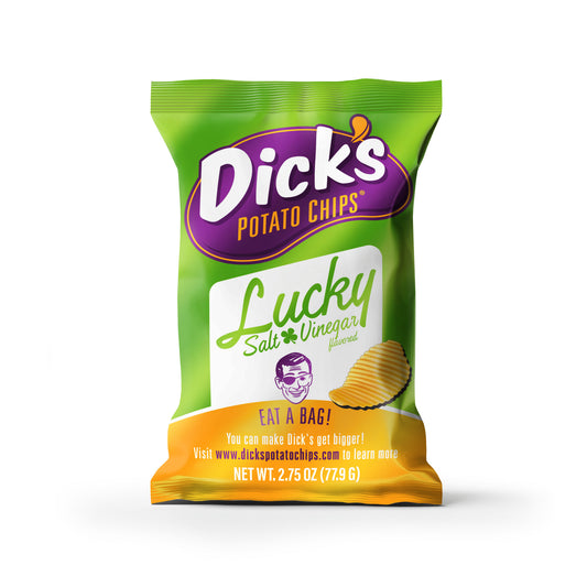 Dick's Lucky Salt & Vinegar Ripple Potato Chips — Bulk Pack (2.75 oz Bags)