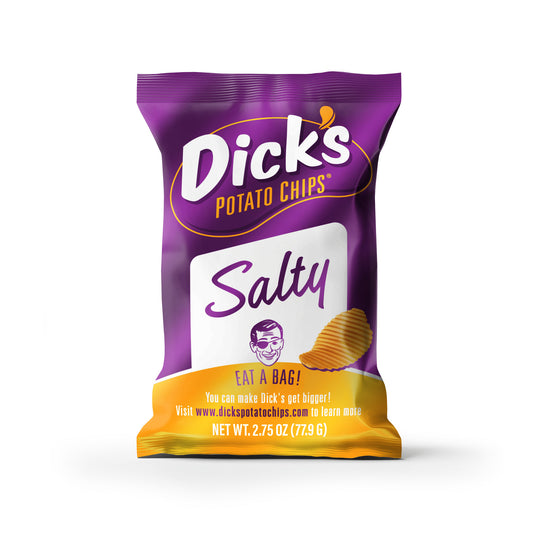 Dick's Salty Ripple Potato Chips — Bulk Pack (2.75 oz Bags)