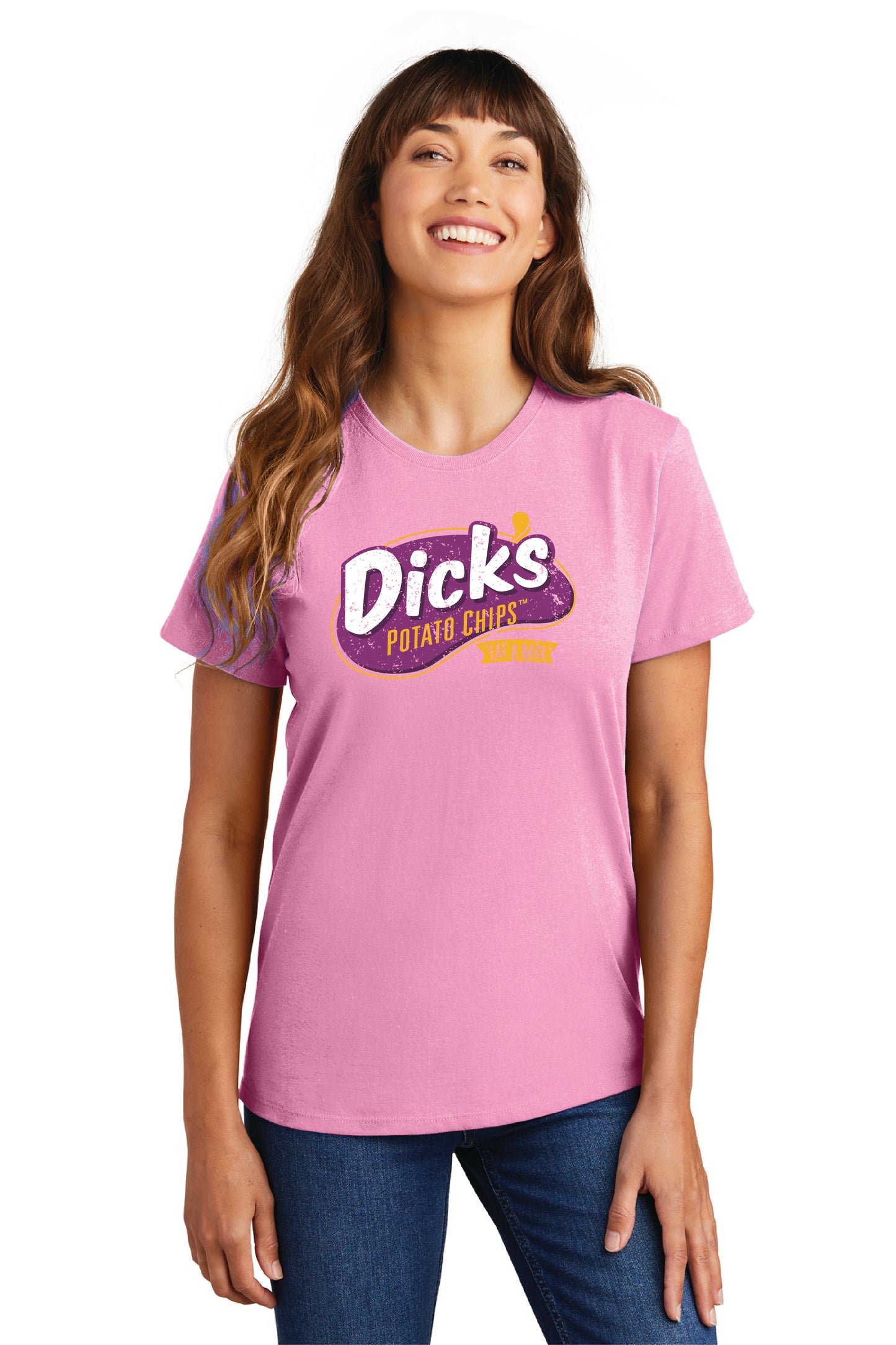 Dick's Potato Chips T-Shirt, Women's Pink