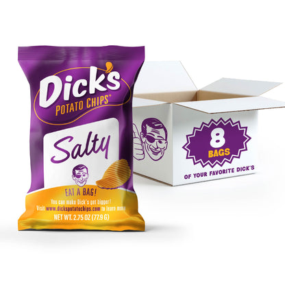 Dick's Salty Ripple Potato Chips — Bulk Pack (2.75 oz Bags)