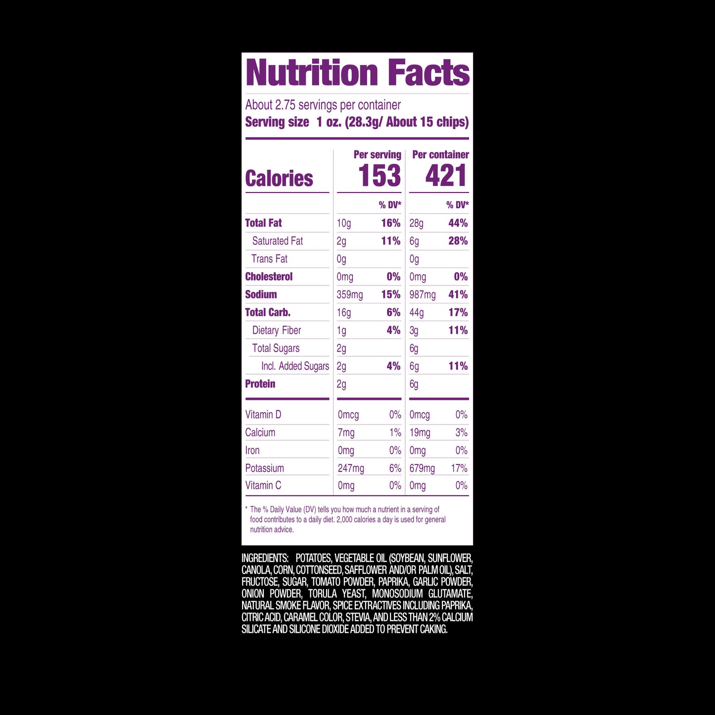 Dick's Sweet Smoky Barbecue Ripple Potato Chips, 2.75 oz Bag