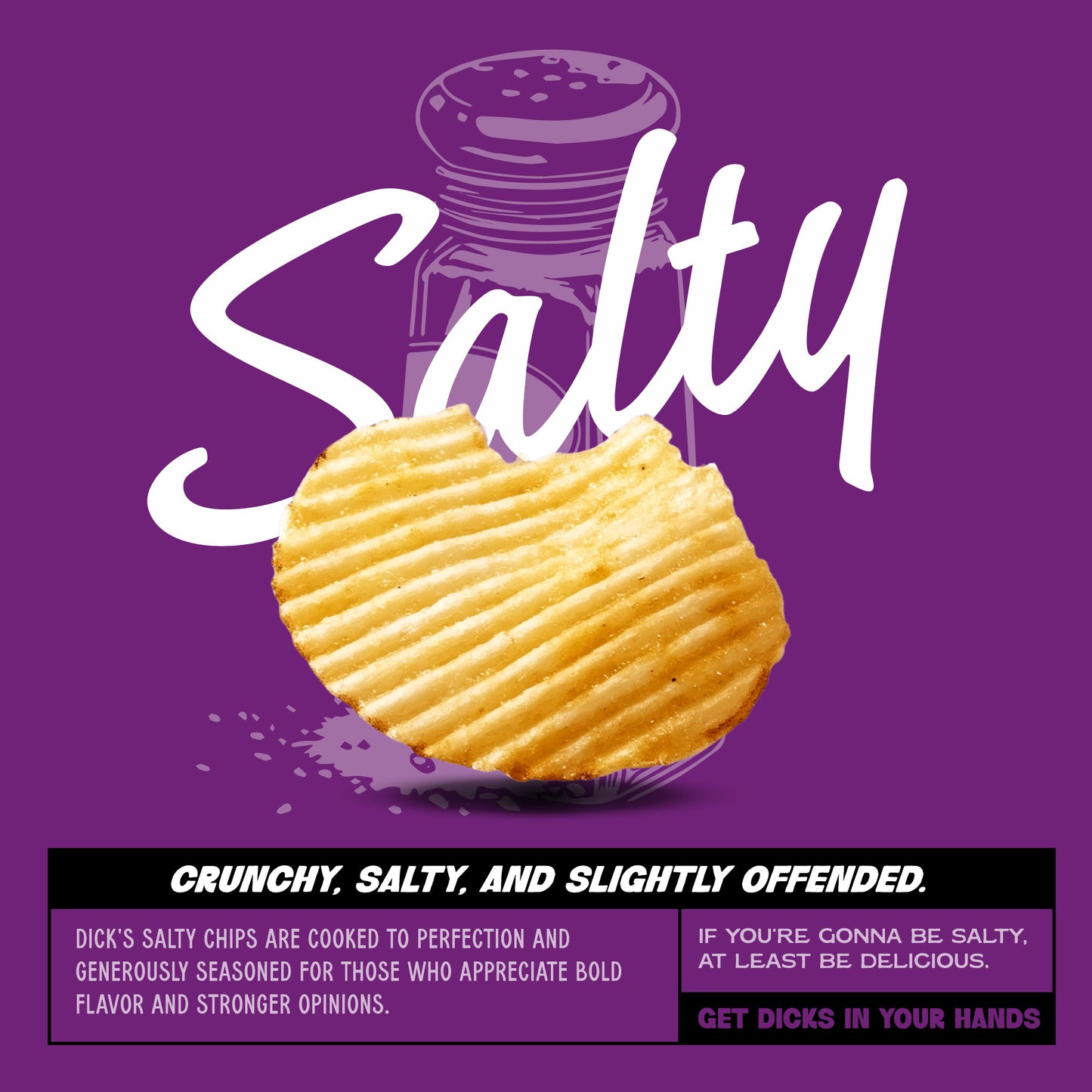 Dick's Salty Ripple Potato Chips, 2.75 oz Bag