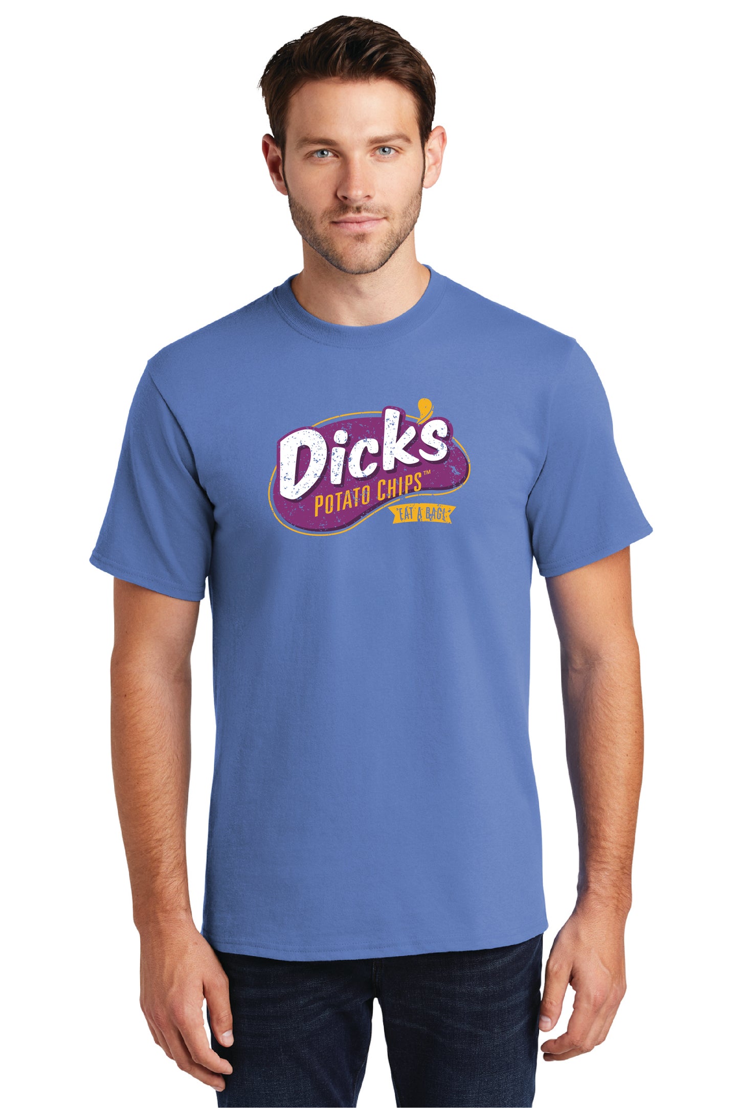 Dick's Potato Chips T-Shirt, Men's Blue