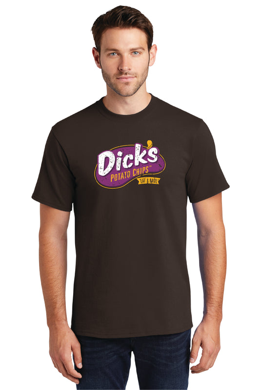 Dick's Potato Chips T-Shirt, Men's Dark Chocolate Brown
